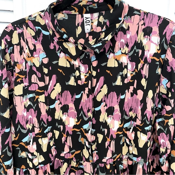 JDY New Shirtdress fun print size 12 tags - Picture 2 of 4